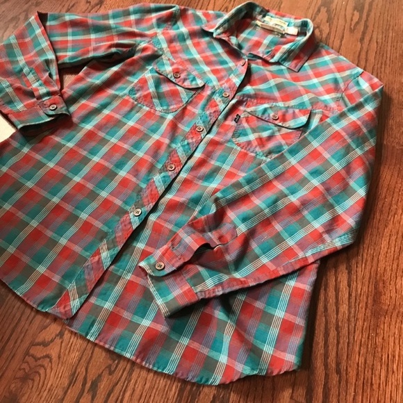 Vintage Levi’s Western Plaid Buttonup Shirt Medium - Picture 9 of 10